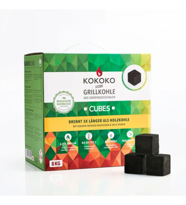 KOKOKO Cubes Grillkohle 8kg