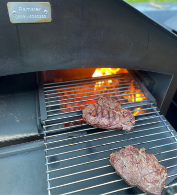 Grillrost zum Grilleinsatz mit F�hrung