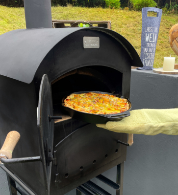 Holzbackofen le Rond mit Gew�lbe mit Untergestell JETZT 1300 Euro STATT 1634,50 Euro