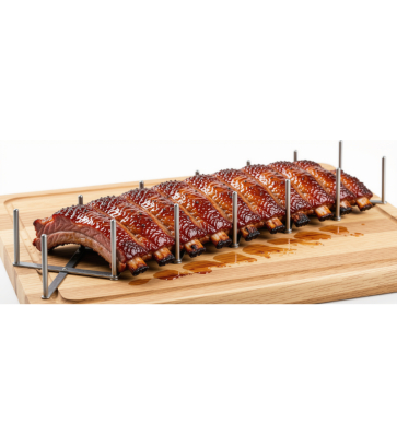 Napoleon Spare Rib Halter, ausziehbar, Edelstahl
