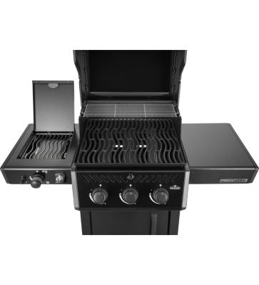 Napoleon Freestyle PRO 365, 3 Hauptbrenner, SIZZLE ZONE Seitenbrenner und T�r, Schwarz