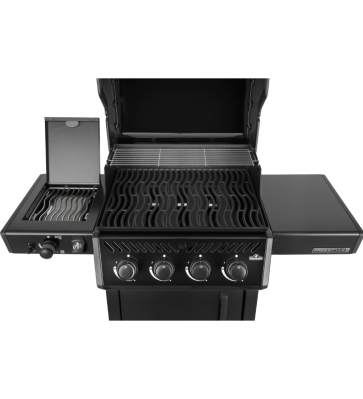Napoleon Freestyle PRO 425, 4 Hauptbrenner, SIZZLE ZONE Seitenbrenner und T�r, Schwarz