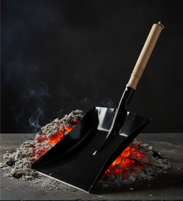 Kohleschaufel schwarz / Schaufel